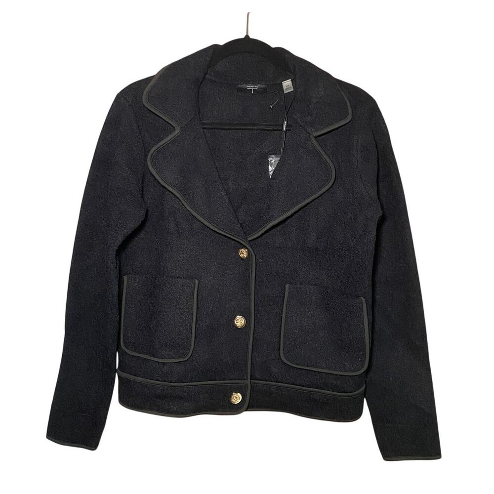 NWT - Tahari Black Jacket - Gold Detailed Buttons - Size Small